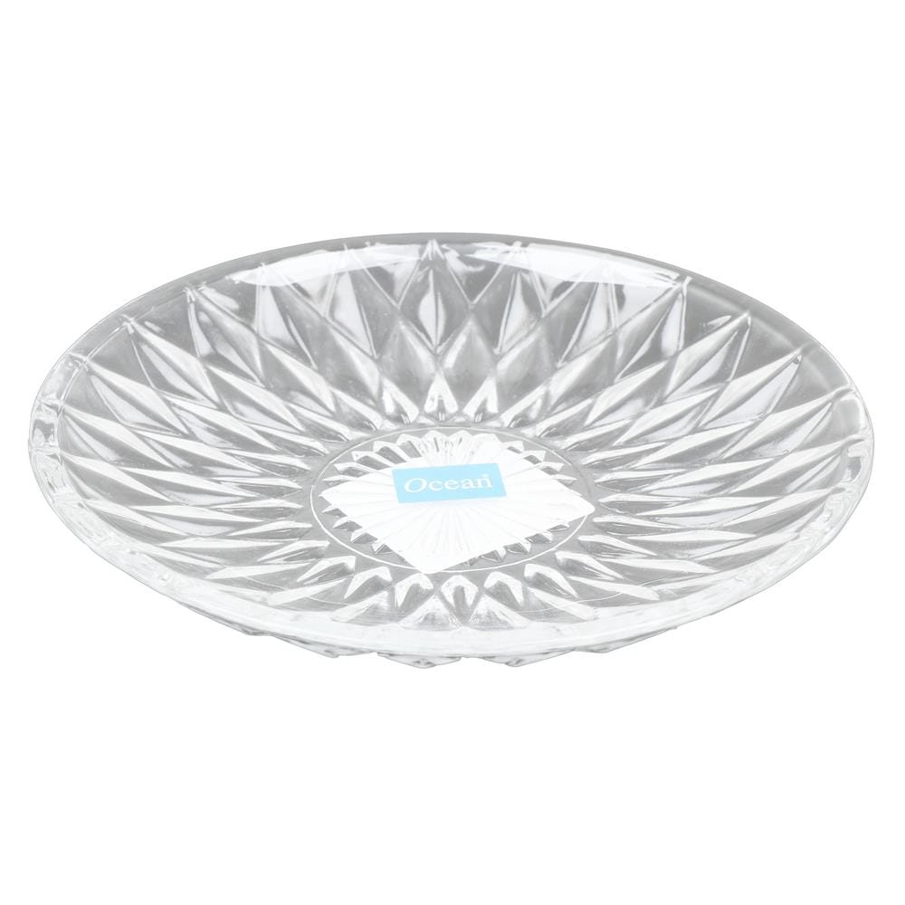 จานแก้วตื้น 6" OCEAN GLASS DIAMOND