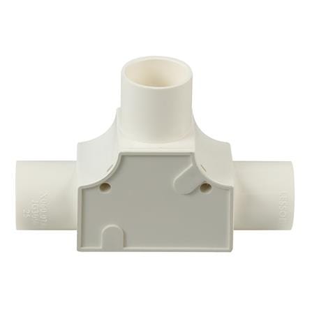 ข้อต่อสามทางฝาเปิด PVC ตราช้างNPI 25 มม. มาตรฐาน BS สีขาว_2