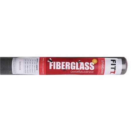 มุ้งลวดไฟเบอร์กลาส เคลือบ PVC FITT 48 นิ้วX84 นิ้ว สีเทา_0