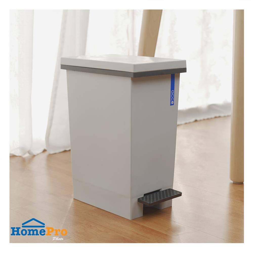 ถังขยะเหยียบเหลี่ยม ACCO HH-2600I 5 ลิตร สีเทา