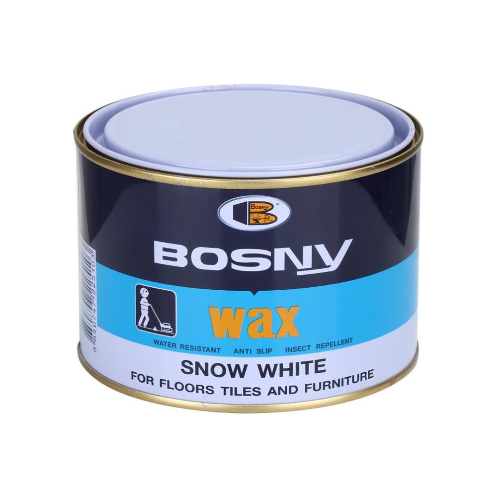 ขี้ผึ้งขัดพื้น BOSNY 400 กรัม สีขาว