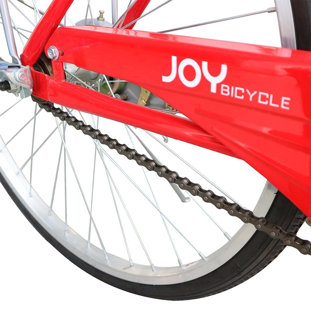จักรยานแม่บ้าน 24 นิ้ว JOY BICYCLE DREAM สีแดง