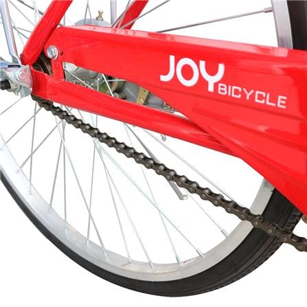 จักรยานแม่บ้าน 24 นิ้ว JOY BICYCLE DREAM สีแดง_1