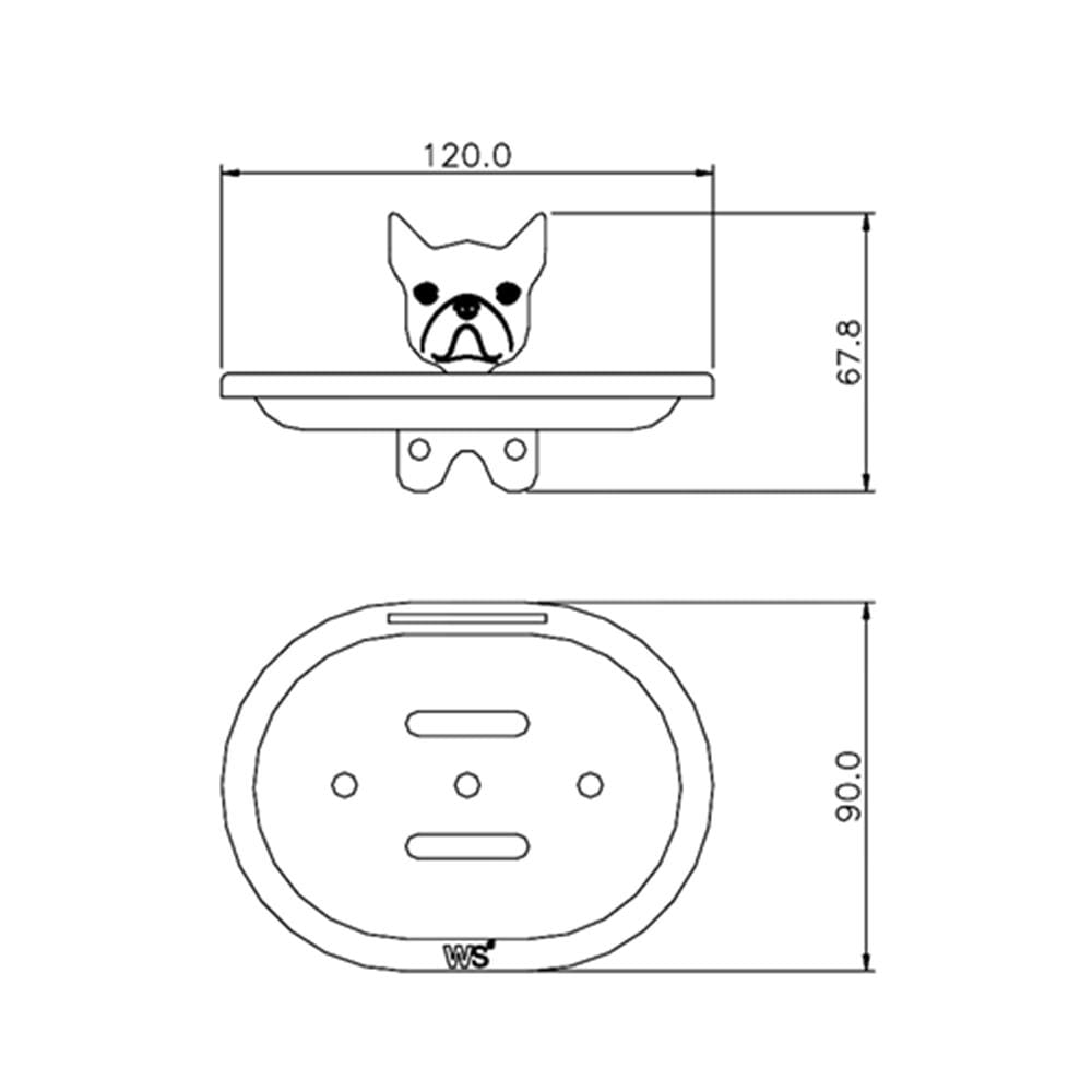ที่ใส่สบู่ WS BD-5906 สเตนเลส