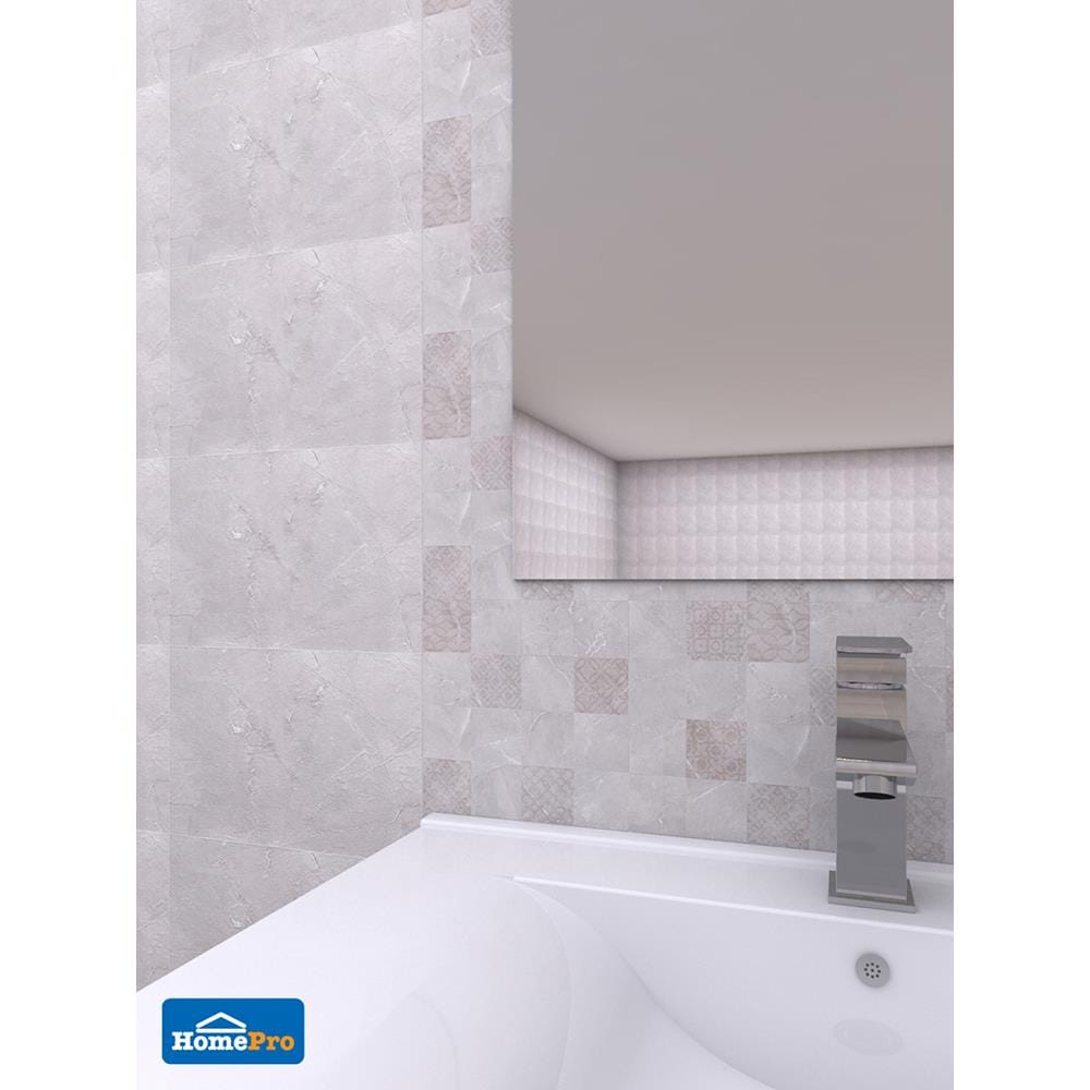 WALL TILE 8x12IN TARA SARA CHINO GREY EXC PM 1M2