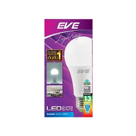 หลอด LED EVE A60 SUPER SAVE 13 วัตต์ DAYLIGHT E27_1