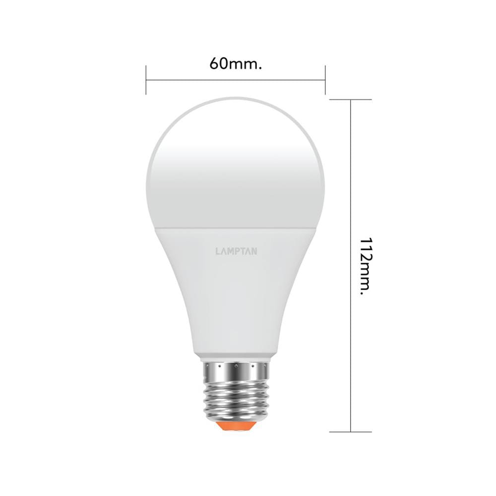 หลอด LED LAMPTAN BULB GLOSS 11 วัตต์ WARM WHITE E27