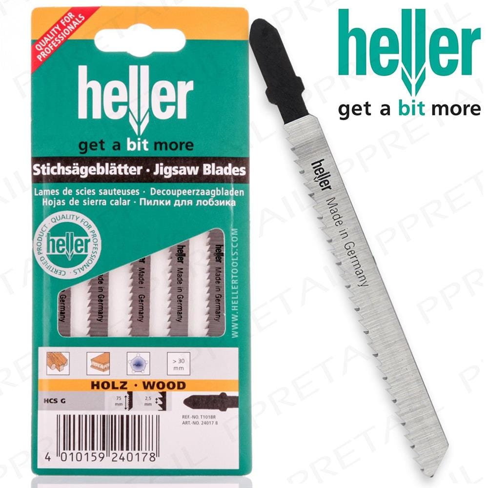 ใบเลื่อยจิ๊กซอ HELLER HCS 5 ชิ้น/ชุด