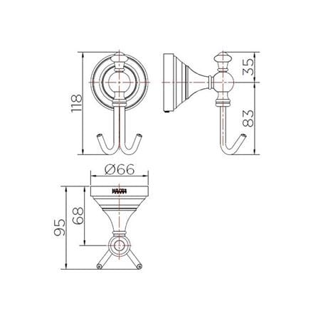 ขอแขวนผ้า KARAT FAUCET KB-73-112-53 ROSE GOLD_1