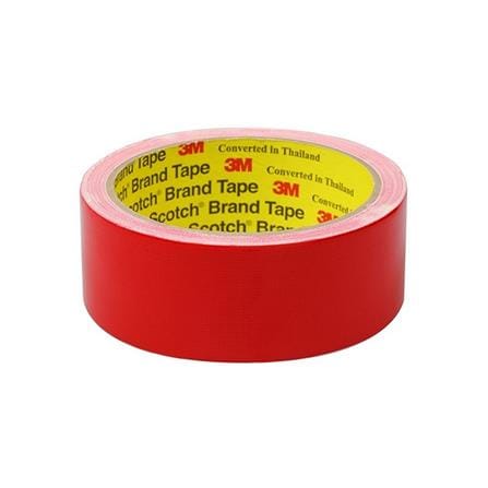 เทปผ้ามันเงา 3M 36 MMX8Y สีแดง
