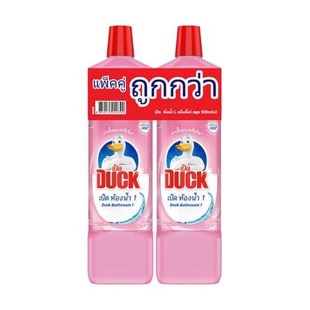 น้ำยาทำความสะอาดห้องน้ำ เป็ด 900ml แพ็กคู่ ชมพู กลิ่นพิ้งค์ สมูท_0