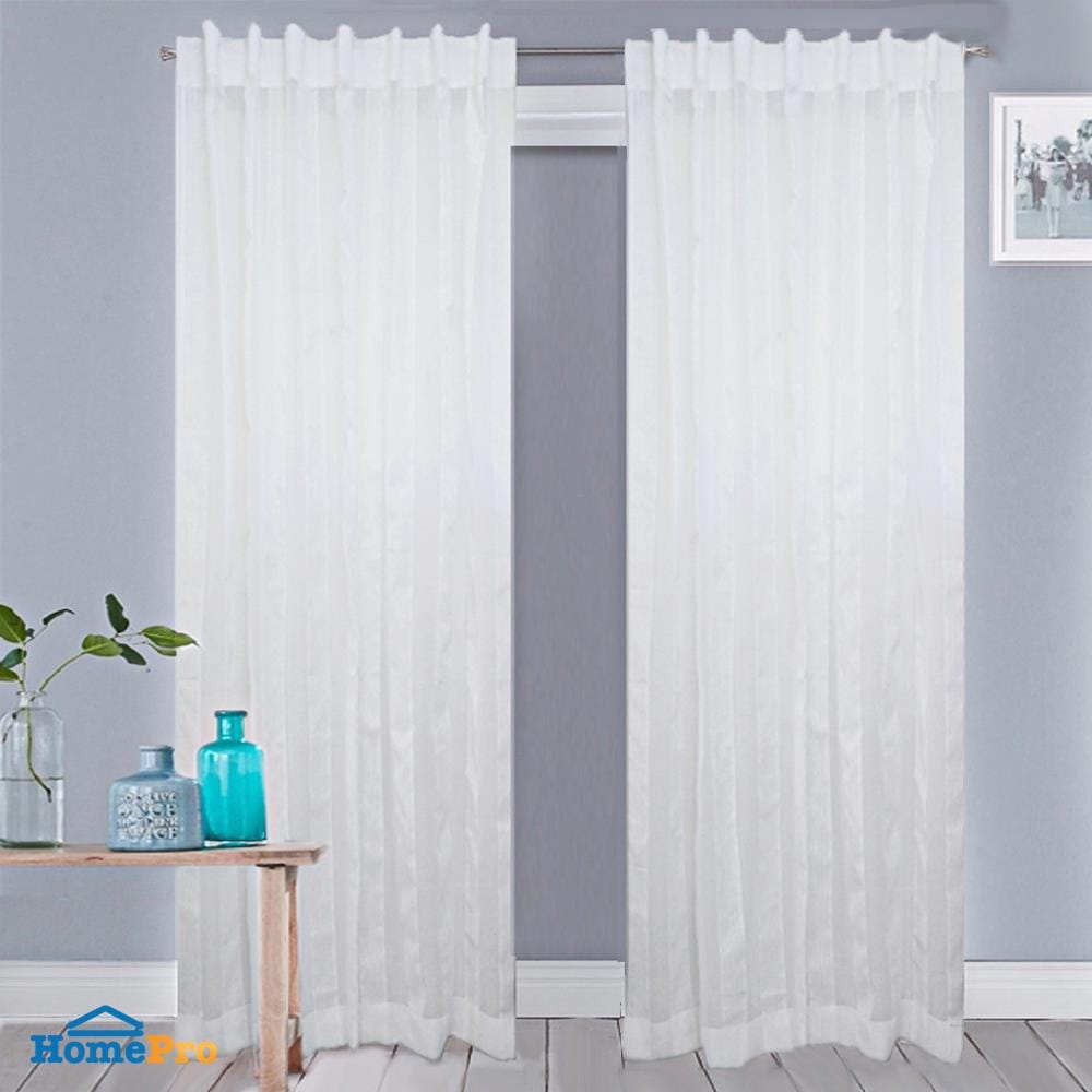 ผ้าม่านโปร่ง EYELET HOME LIVING STYLE TEMPO 150X220 ซม. สีขาว