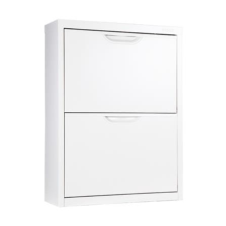 ตู้รองเท้าเหล็ก บานเปิดสวิง KIOSK SW-102 60 ซม. สีขาว_1