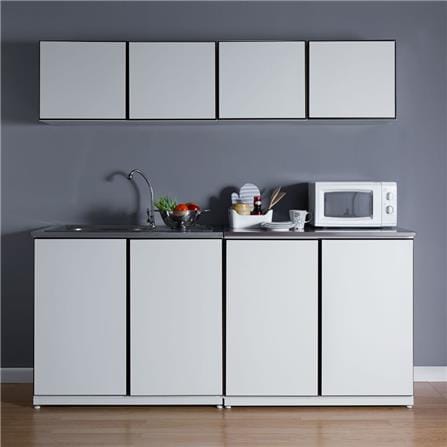 ตู้เหล็กบานเปิดทึบ KIOSK DB-302 สีขาว_3