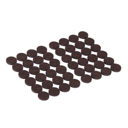 แผ่นสักหลาด PROTECH กลม 20 มม. สีนํ้าตาล แพ็ก 44 ชิ้น_0