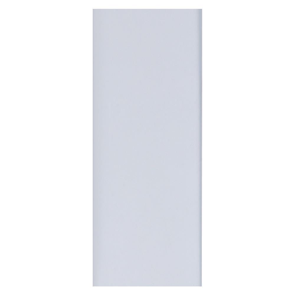 บัววงกบ WPC ECO-DOOR ขอบเรียบ 6X220X1.5 ซม. สีขาว