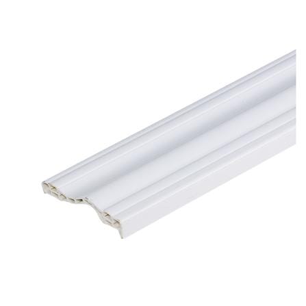 บัววงกบ ECO-DOOR ขอบร่อง 7X220X1.5 ซม. สีขาว
