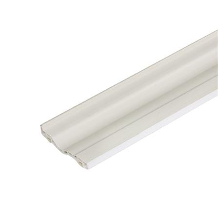 บัววงกบ ECO-DOOR ขอบร่อง 7X220X1.5 ซม. สีขาว_2