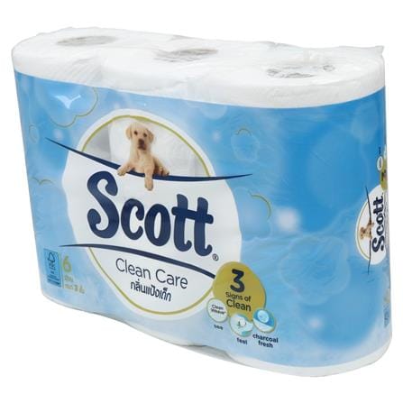 กระดาษชำระ SCOTT CLEAN CARE BABY POWDER แพ็ค6_1