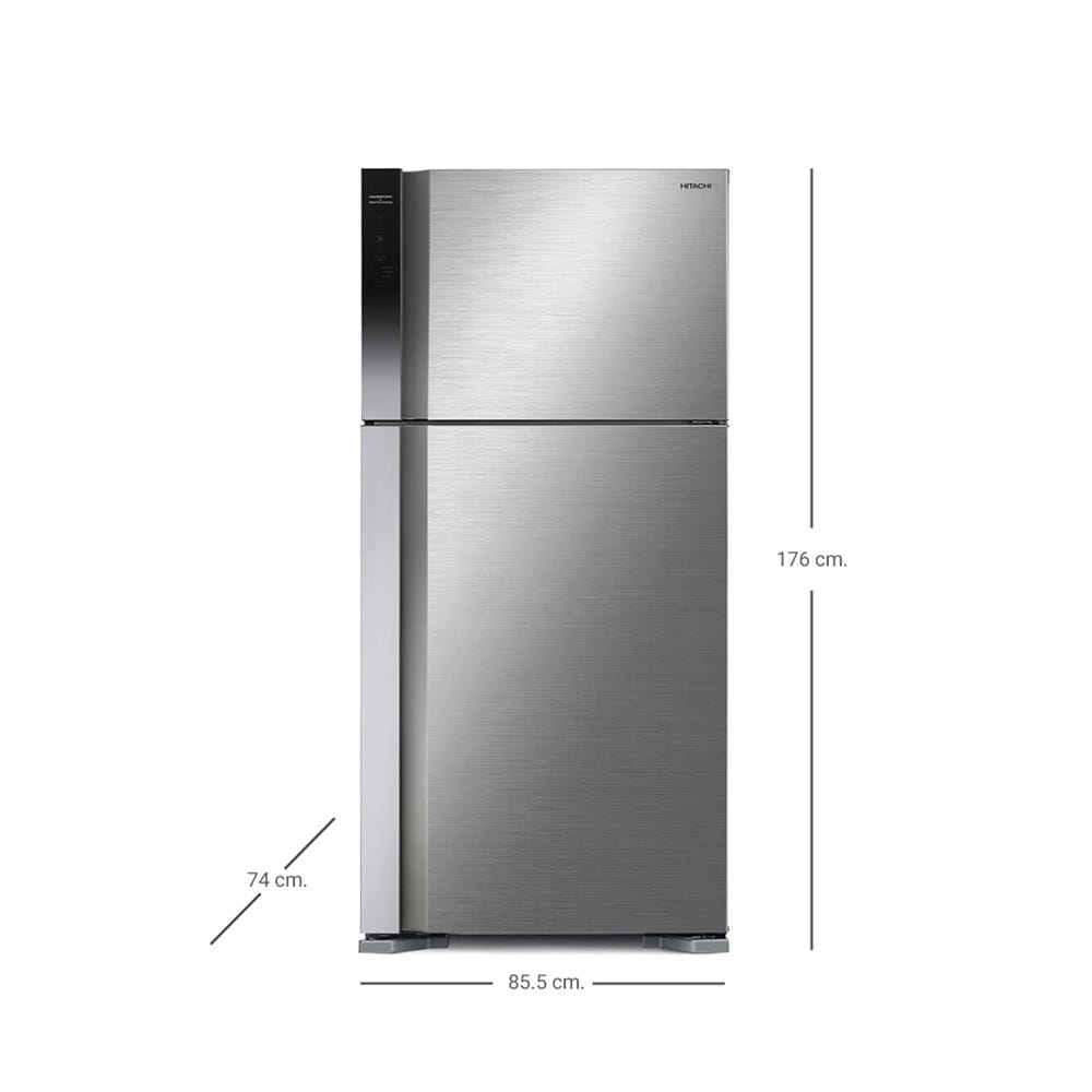 ตู้เย็น 2 ประตู HITACHI R-V510PD 18 คิว สเตนเลส อินเวอร์เตอร์