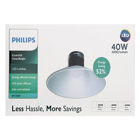 ไฟโลว์เบย์ LED PHILIPS BY088P LED40W DAYLIGHT อะลูมิเนียม_2