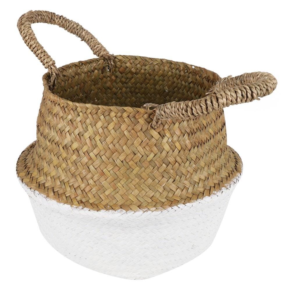 กระถางต้นไม้ทรงตะกร้า SPRING 33 ซม. ไซต์ M สี Natural Wood