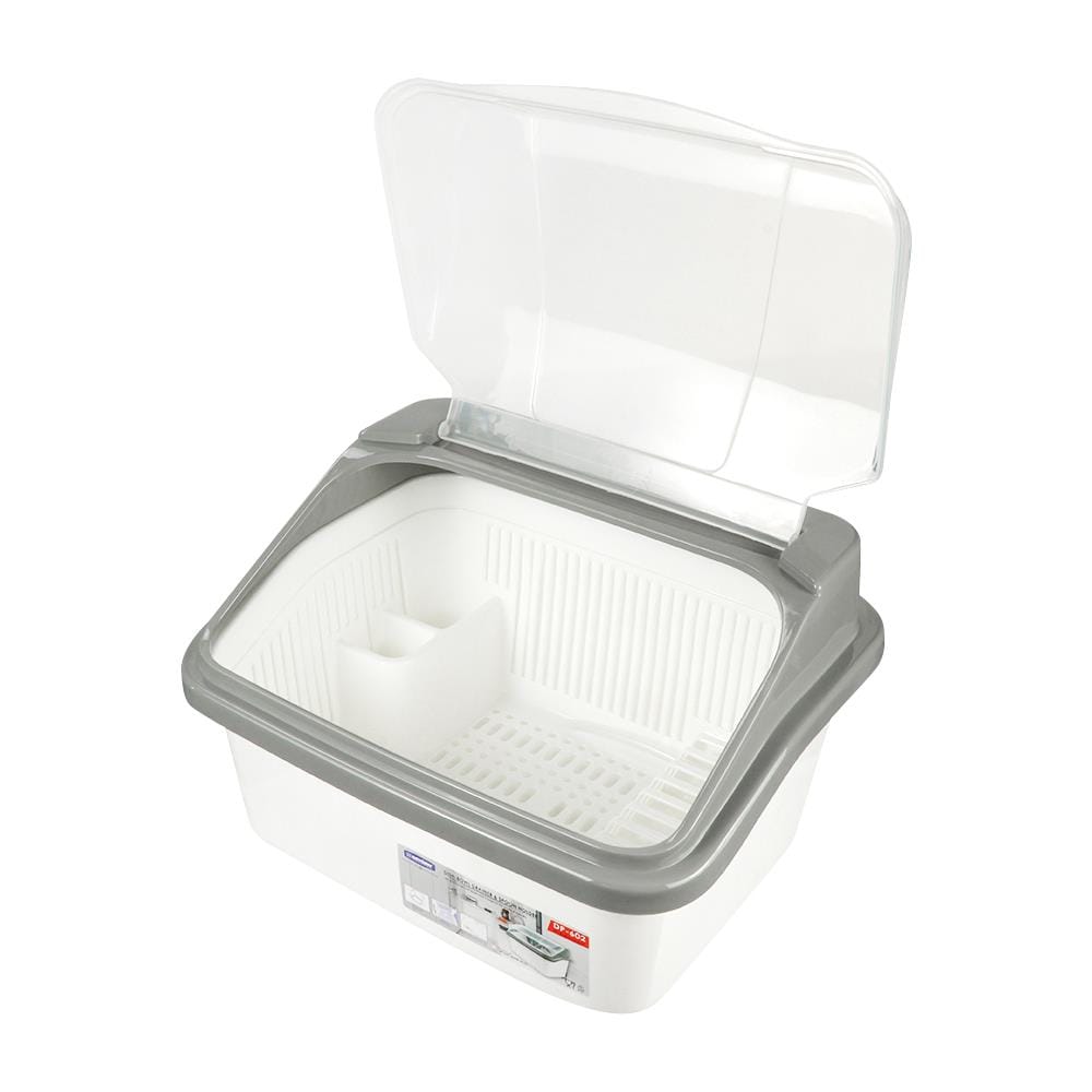 ชั้นคว่ำจาน ตั้งพื้น พลาสติก 47x37.5x28.3 ซม. KEY WAY DP-602