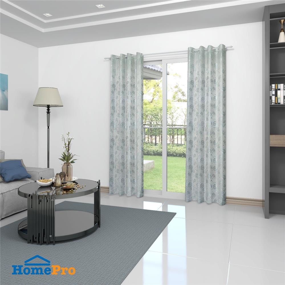 EYELET CURTAIN HOME LIVING STYLE FLY UV 135X220CM GREY