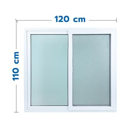 หน้าต่างบานเลื่อน UPVC S-S มุ้ง HOFFEN TRENDY 120X...