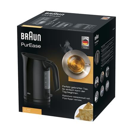 กาต้มน้ำไฟฟ้า BRAUN WK3000 1 ลิตร สีดำ_2