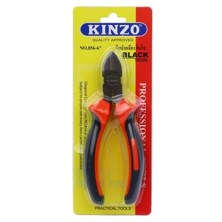 คีมปากเฉียงชุบนิกเกิล KINZO 6 นิ้ว_3
