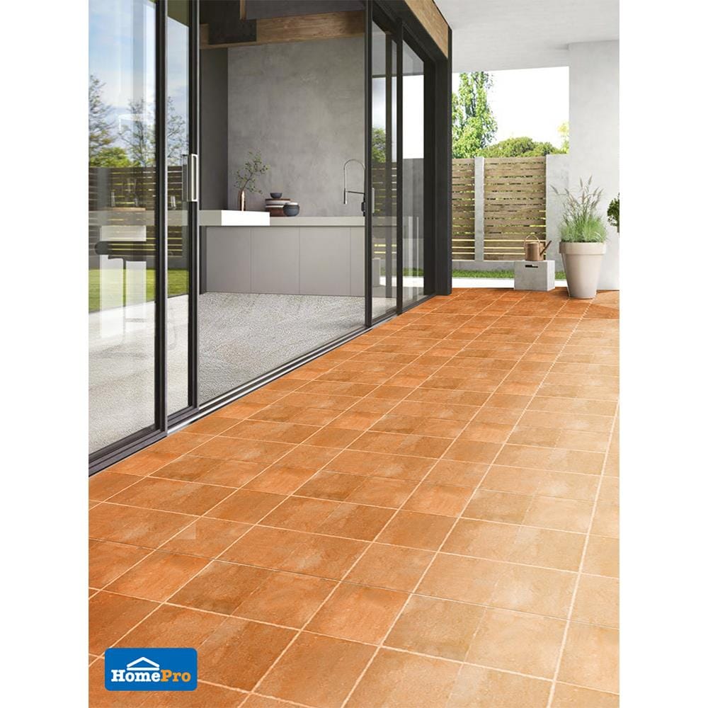 PORCELAIN FLOOR TILE 16x16IN COTTO PISA TERRACOTTA EXC PM