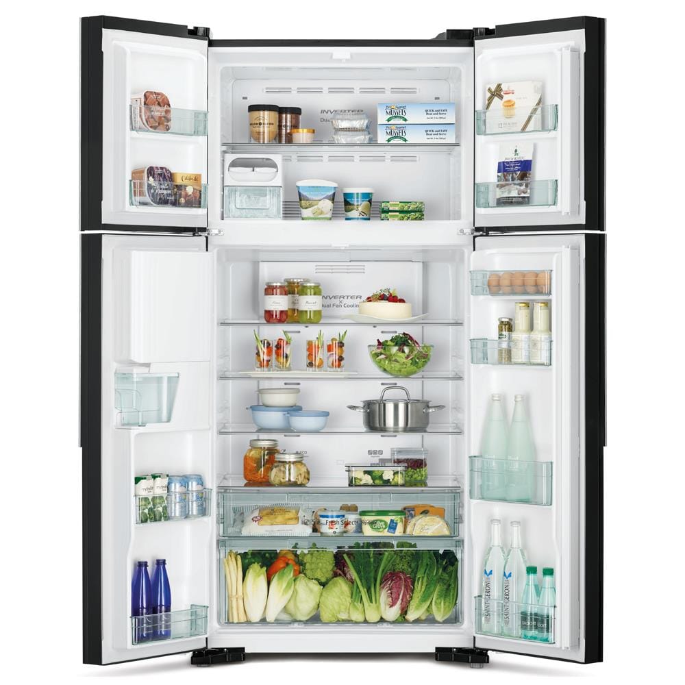 MULTI-DOOR REFRIGERATOR HITACHI R-W550PD GBK 19.2CU.FT BLACK MIRROR INVERTER