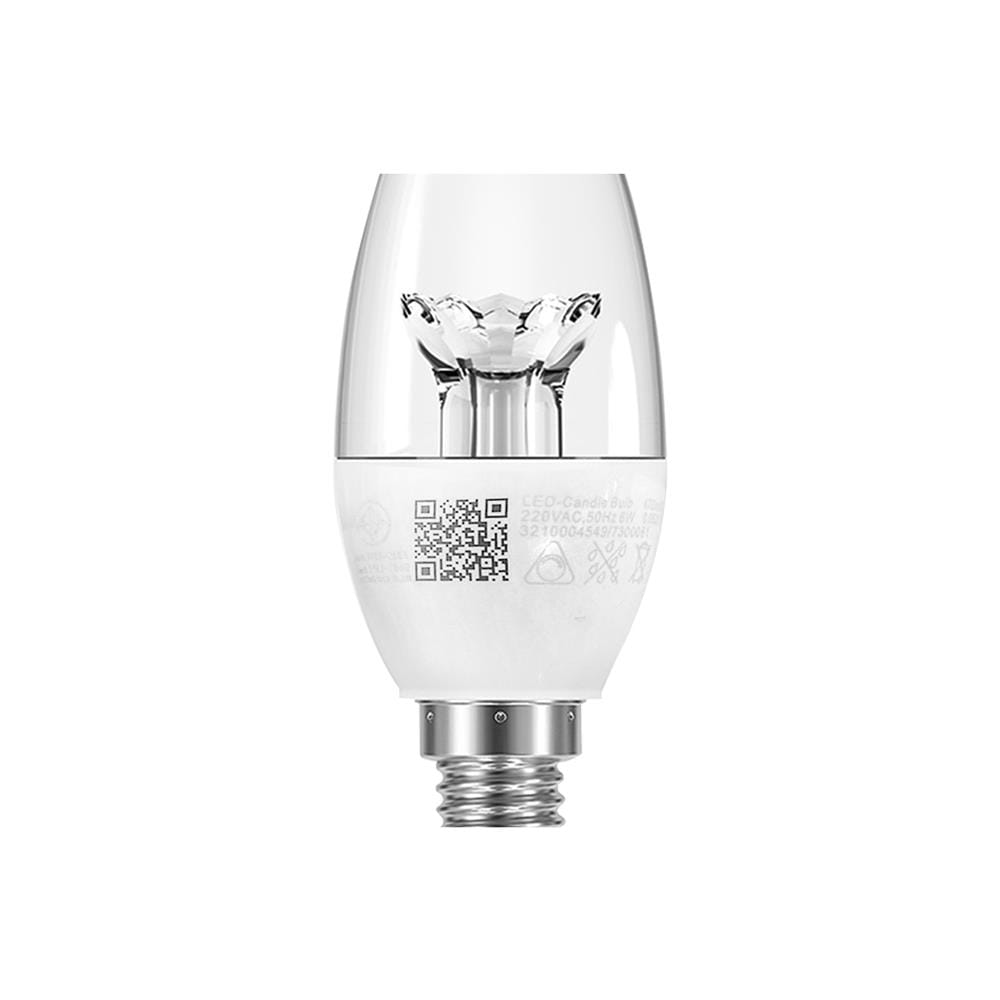 หลอด LED L&E CANDLE DIMMABLE E14 6 วัตต์ WARMWHITE