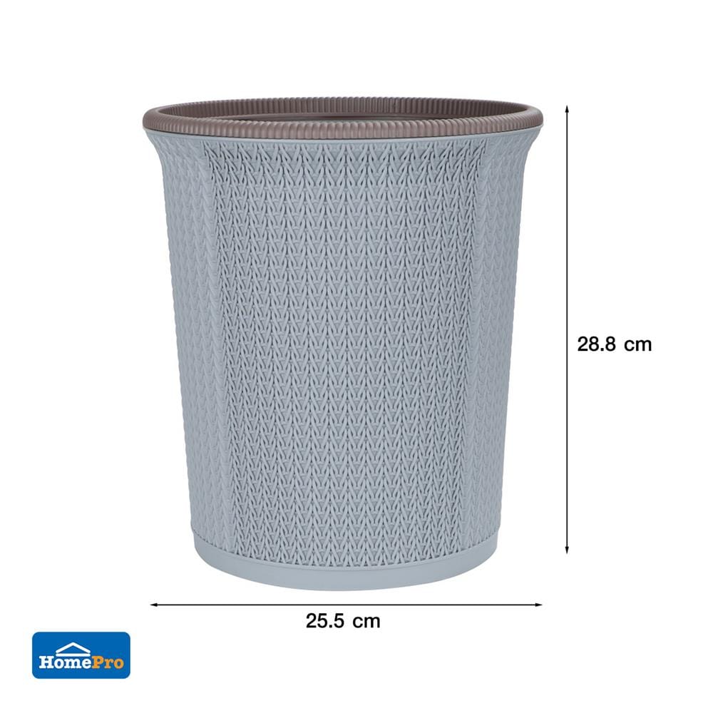 ถังขยะกลม ACCO MARTHA ขนาด 10L สีเทา
