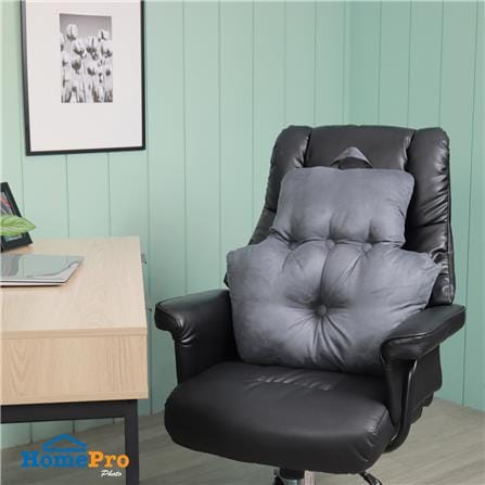 เบาะพิงหลัง HOME LIVING STYLE HOWDEN 28X28 นิ้ว สีเทา_4