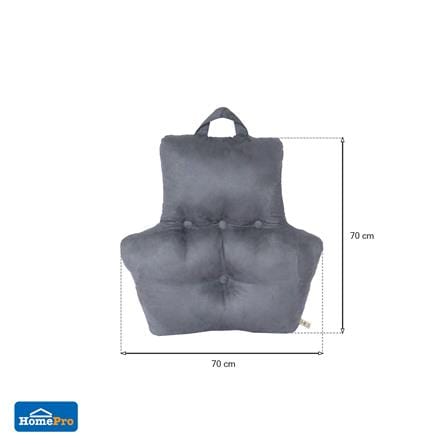 เบาะพิงหลัง HOME LIVING STYLE HOWDEN 28X28 นิ้ว สีเทา_6