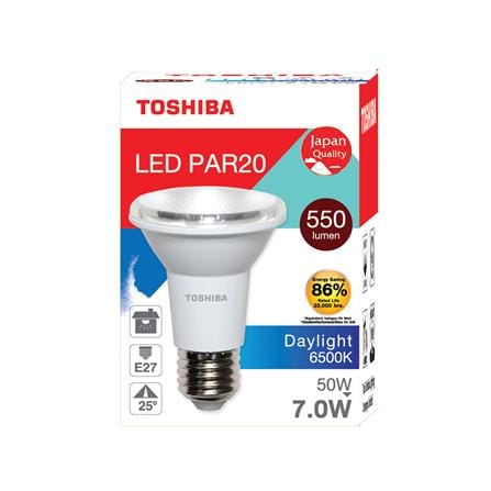 หลอดไฟ LED TOSHIBA PAR20 7 วัตต์ DAYLIGHT E27_1