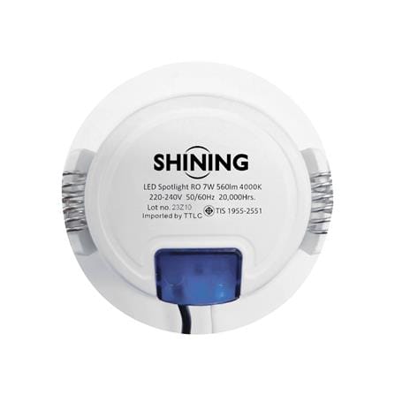 ดาวน์ไลท์ LED SHINING LCSC00740 3 นิ้ว 7 วัตต์ COOL WHITE สีขาว_2