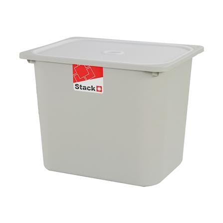 กล่องฝาปิด STACKO 2011C 43x33x34 ซม. สีเทา_0