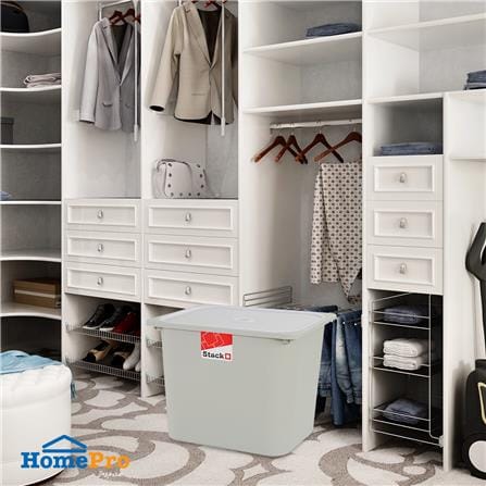 กล่องฝาปิด STACKO 2011C 43x33x34 ซม. สีเทา_3