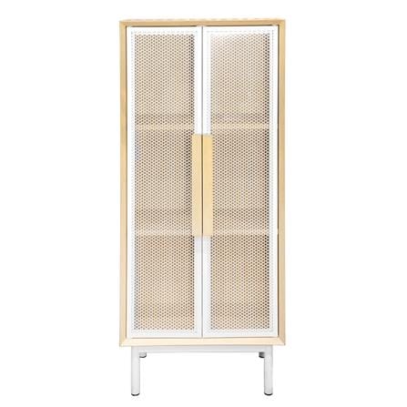 ตู้สูง WHOOP TUU KUB KAO 63x36x150 ซม. ลายไม้/ขาว_1