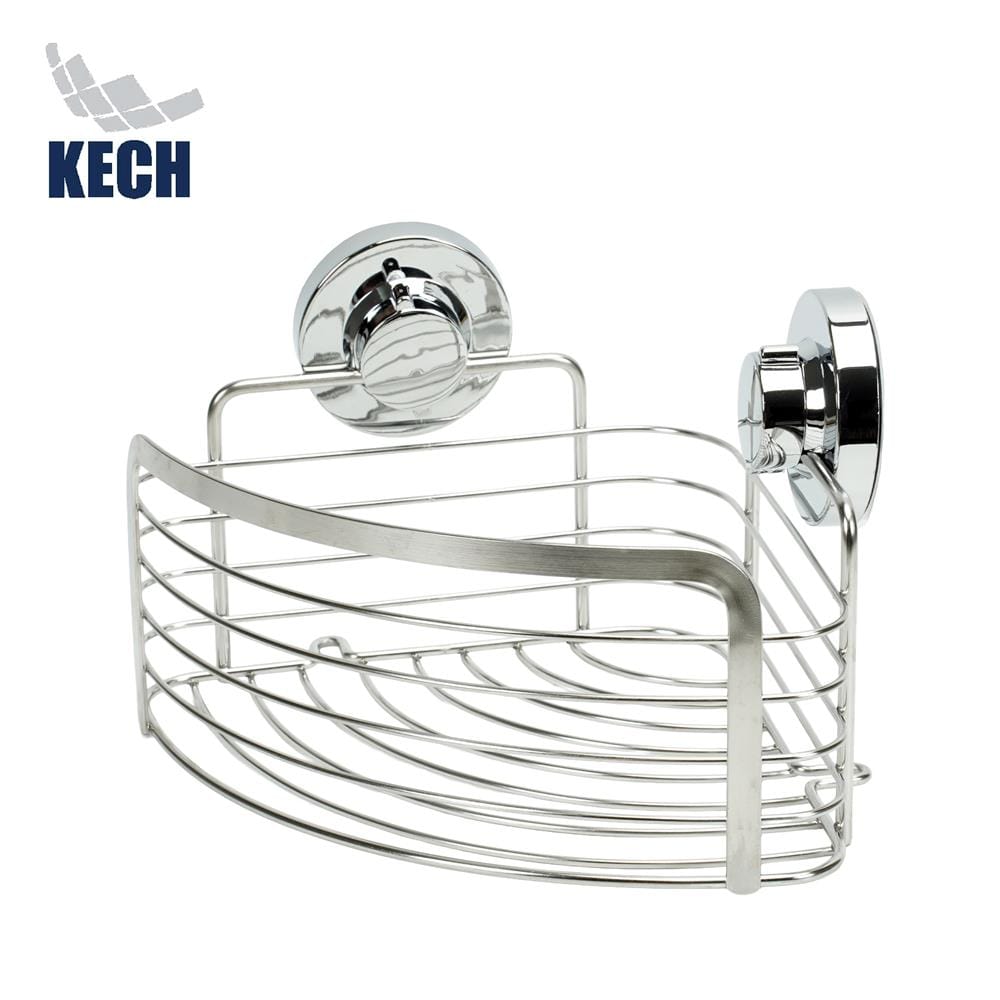 ตะกร้าเข้ามุมสเตนเลส 1 ชั้นสุญญากาศ KECH KECH112