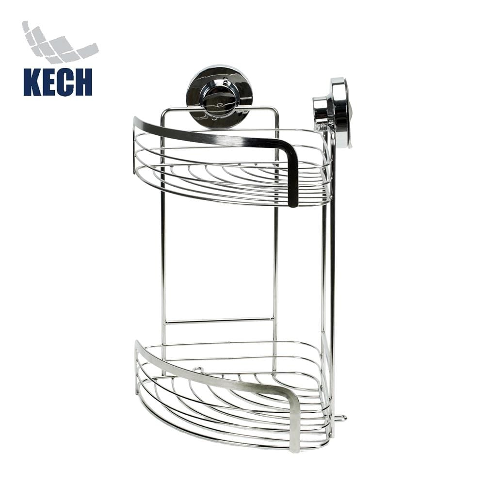 ตะกร้าเข้ามุมสเตนเลส 2 ชั้นสุญญากาศ KECH KECH122