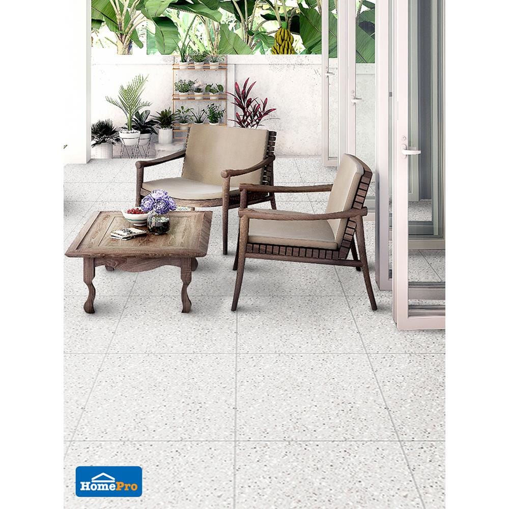 กระเบื้องพื้น 40x40 ซม. เทเซล เกรย์ 1M2
