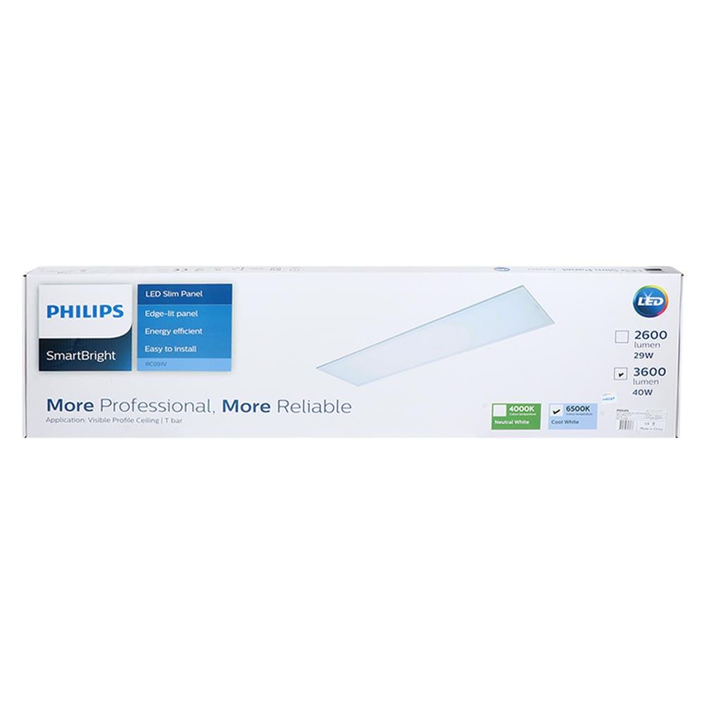 โคมติดลอย LED PHILIPS RC091LED 40 วัตต์ 30X120 ซม. สีขาว