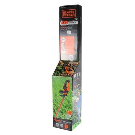 เครื่องตัดแต่งพุ่มไม้ไร้สาย (พร้อมแบตเตอรี่) BLACK&DECKER GTC18502PCF B1 18 โวลต์_4