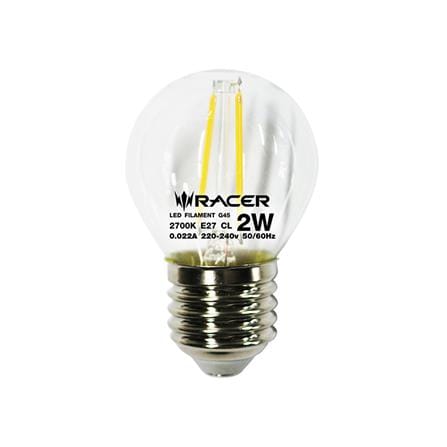 หลอด LED RACER G45 FILAMENT CLEAR 2 วัตต์ WARMWHIT...