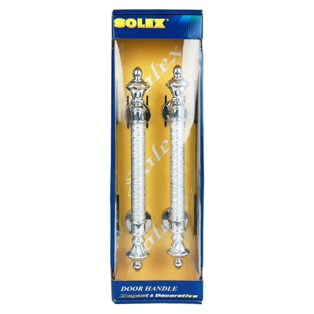 มือจับดึงประตู SOLEX 37192STAR 18 นิ้ว สีเงิน