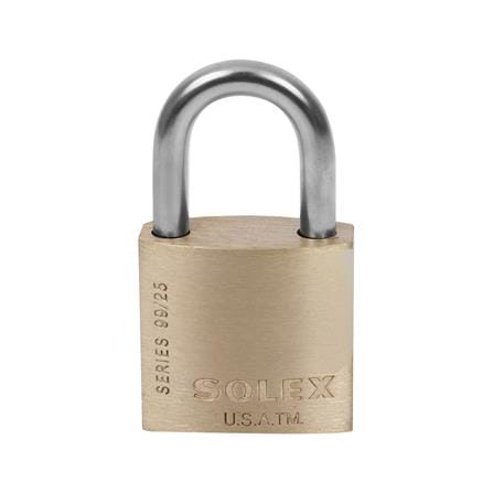กุญแจสปริง SOLEX SL99 25 มม. สีทองเหลือง_1